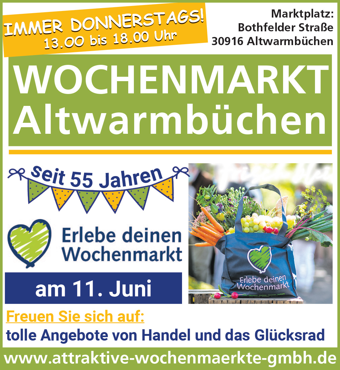 55 Jahre Wochenmarkt Altwarmbüchen